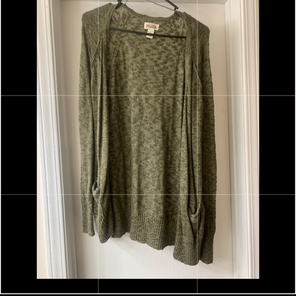 Mudd green cardigan